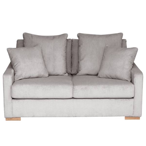 2,5-Sitzer Sofa Lennox Cordstoff Lola: Hellgrau