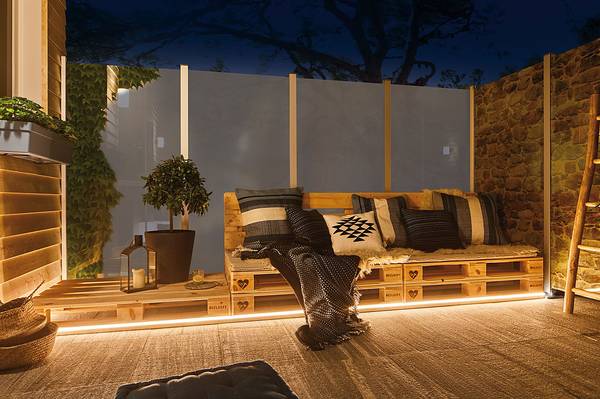 Strisce LED Plug & Shine Smooth Materiale plastico - Bianco - Larghezza: 500 cm