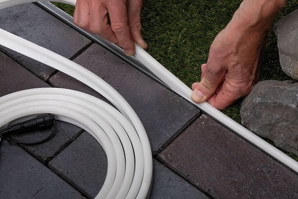Strisce LED Plug & Shine Smooth Materiale plastico - Bianco - Larghezza: 500 cm