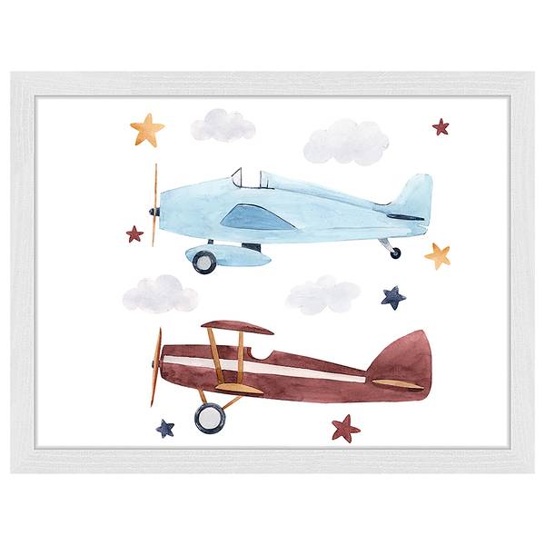 Afbeelding Fly & Dream massief beukenhout/acrylglas - wit - 33 x 43 cm