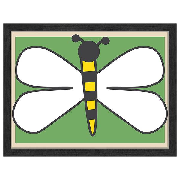 Quadro Let's Fly Faggio massello / Vetro acrilico - Nero - 33 x 43 cm