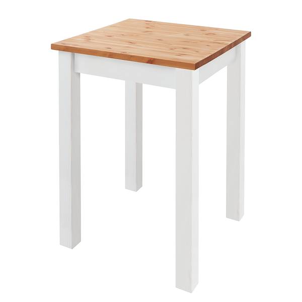 Massives Barset Bergen 3-teilig Kiefer massiv - Kiefer Weiß / Kiefer Laugenfarbig