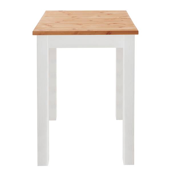 Massives Barset Bergen 3-teilig Kiefer massiv - Kiefer Weiß / Kiefer Laugenfarbig