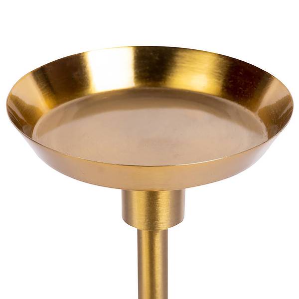 Portacandele Fayya Alluminio / Marmo - Verde/dorato - Altezza: 30 cm