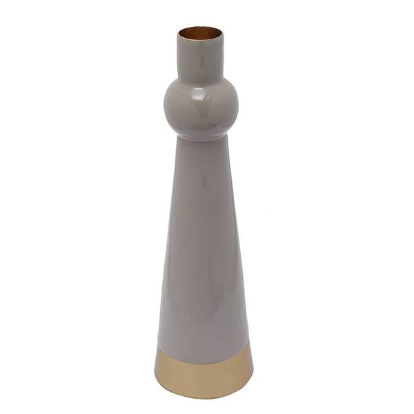 Kerzenhalter Art Deco Typ B Eisen - Taupe