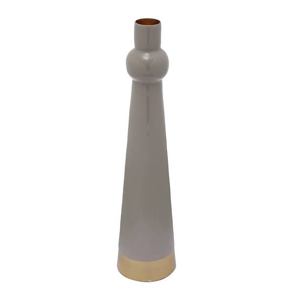 Kerzenhalter Art Deco Typ B Eisen - Taupe