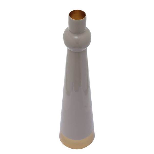 Kerzenhalter Art Deco Typ B Eisen - Taupe