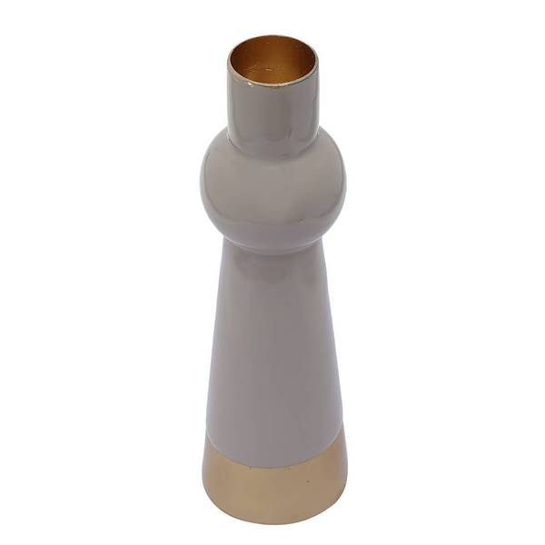 Kerzenhalter Art Deco Typ B Eisen - Taupe