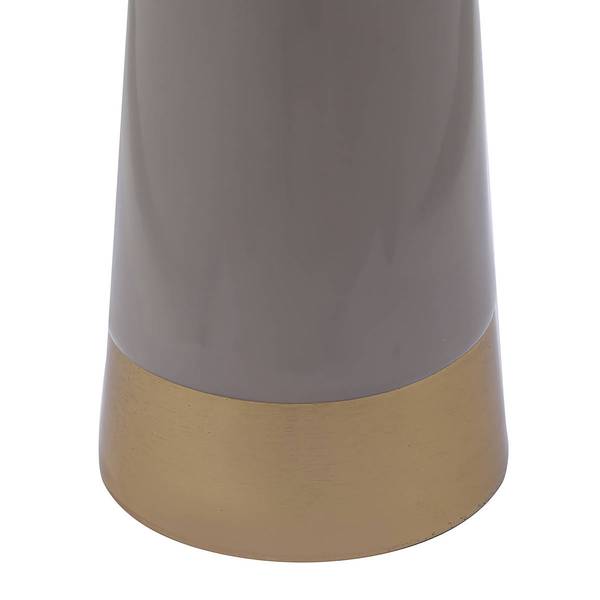 Kerzenhalter Art Deco Typ B Eisen - Taupe