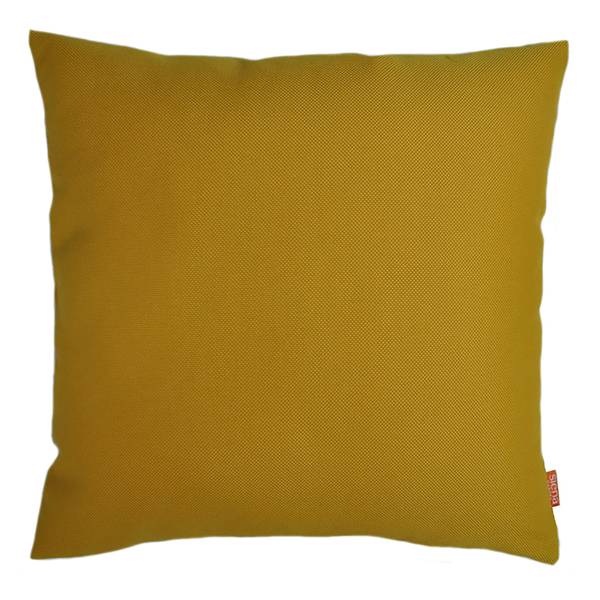 Sierkussen Prime katoen 45 x 45 cm - geel - Hoogte: 15 cm