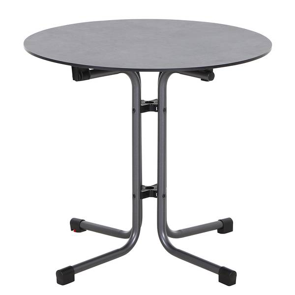 Klapptisch Sola Rund Aluminium - Anthrazit