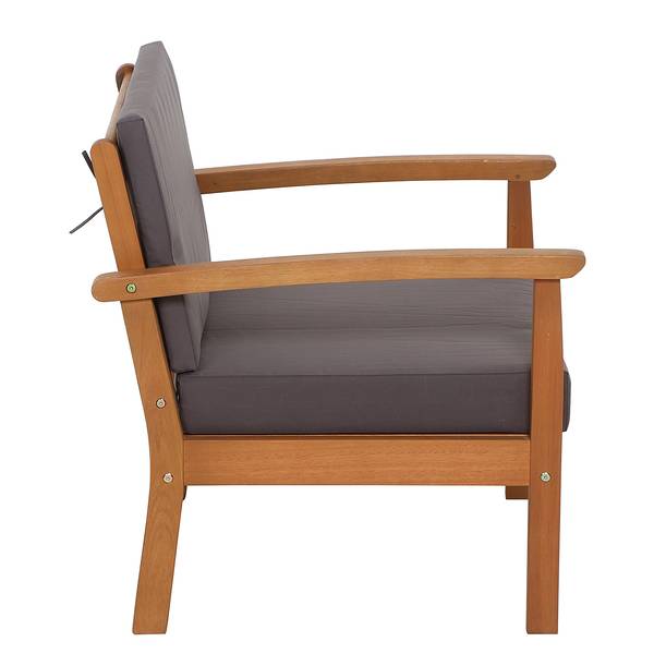 Loungeset Tavira 4-teilig Akazie / Polyester