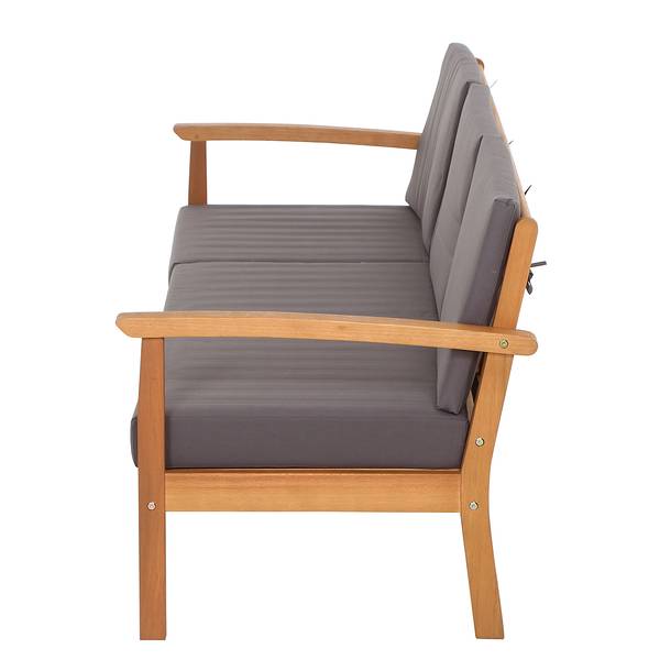 Loungeset Tavira 4-teilig Akazie / Polyester