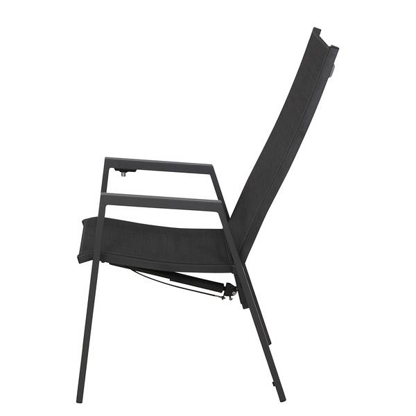 Tuinfauteuil Savona Move aluminium - antracietkleurig