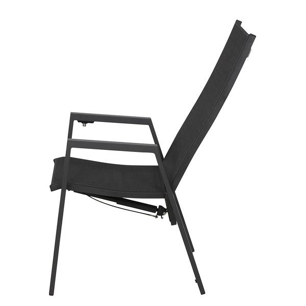 Tuinfauteuil Savona Move aluminium - antracietkleurig