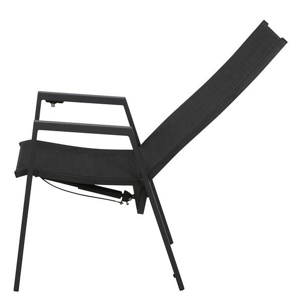 Tuinfauteuil Savona Move aluminium - antracietkleurig