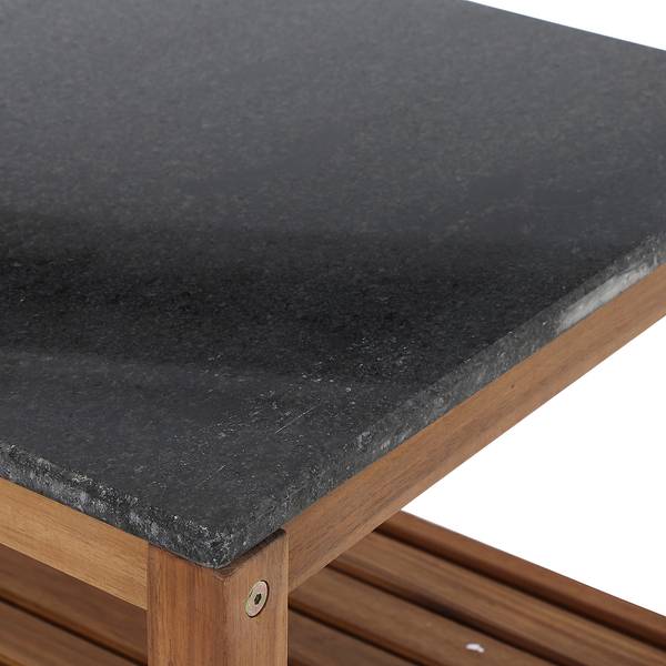 Outdoor-Regal Riva mit Türen Akazie massiv - Akazie Braun