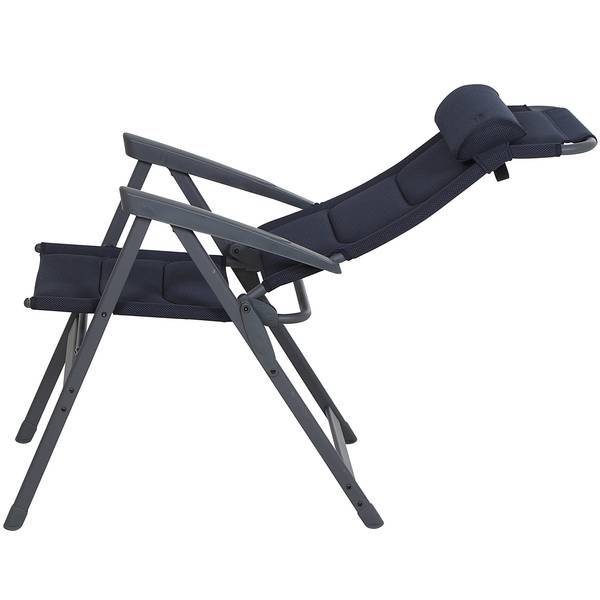 Camping-fauteuil Premium Plus aluminium - donkerblauw