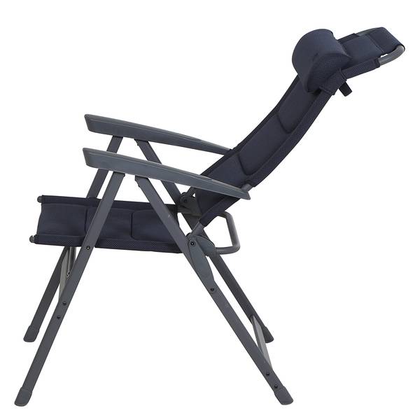 Camping-fauteuil Premium Plus aluminium - donkerblauw