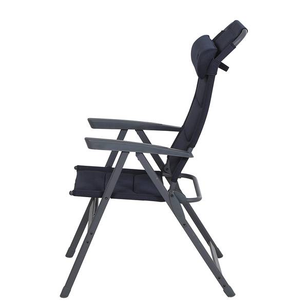 Camping-fauteuil Premium Plus aluminium - donkerblauw