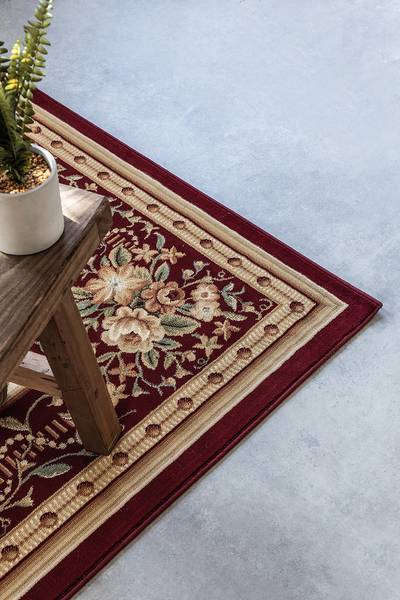 Loper Adraskan polypropeen/jute - rood