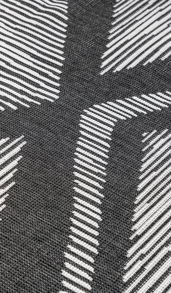 Tapis intérieur/extérieur Rhombus Polypropylène - Noir - 120 x 170 cm