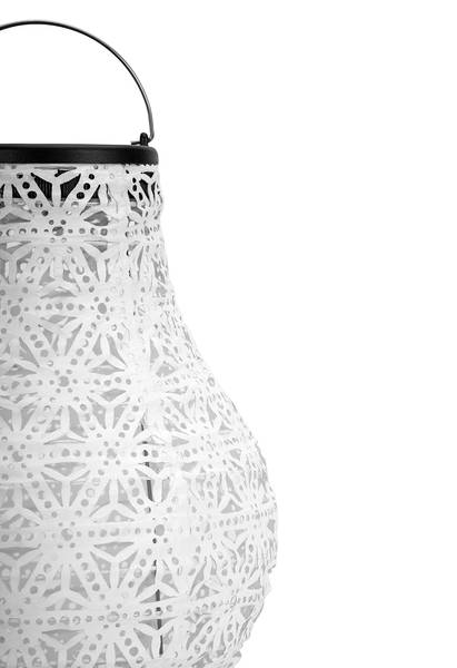 Set di 2 lanterne solari Sunshine Blaze Materiale plastico / Vlies - Bianco