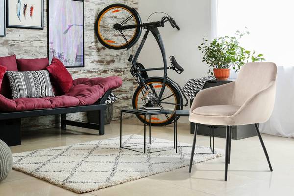 Armlehnenstuhl Cobain 2er-Set Polyester / Eisen - Taupe