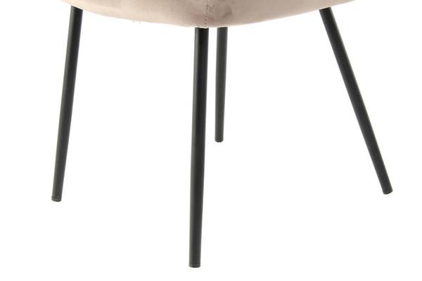 Armlehnenstuhl Cobain 2er-Set Polyester / Eisen - Taupe