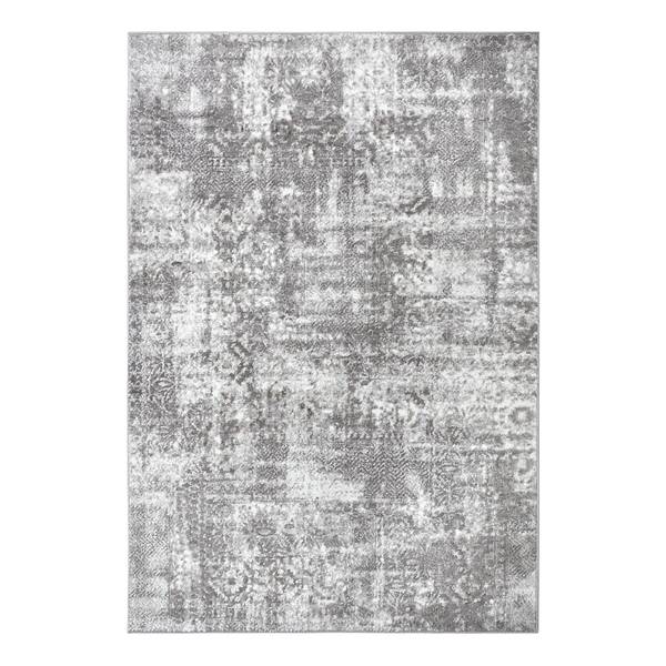 Tappeto a pelo corto Style Poliestere / Lattice - Grigio / Beige - 160 x 235 cm
