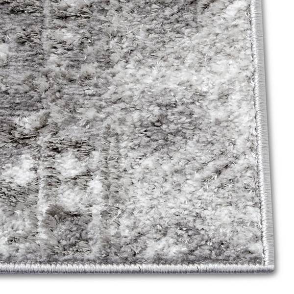 Tappeto a pelo corto Style Poliestere / Lattice - Grigio / Beige - 160 x 235 cm