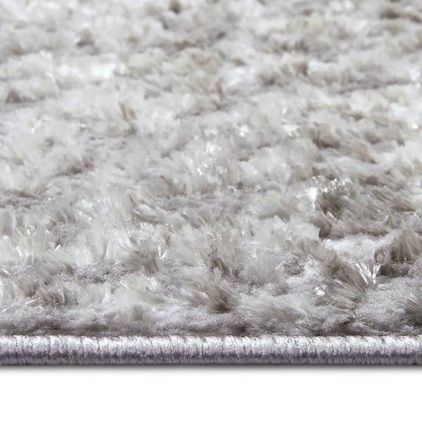 Tappeto a pelo corto Style Poliestere / Lattice - Grigio / Beige - 160 x 235 cm