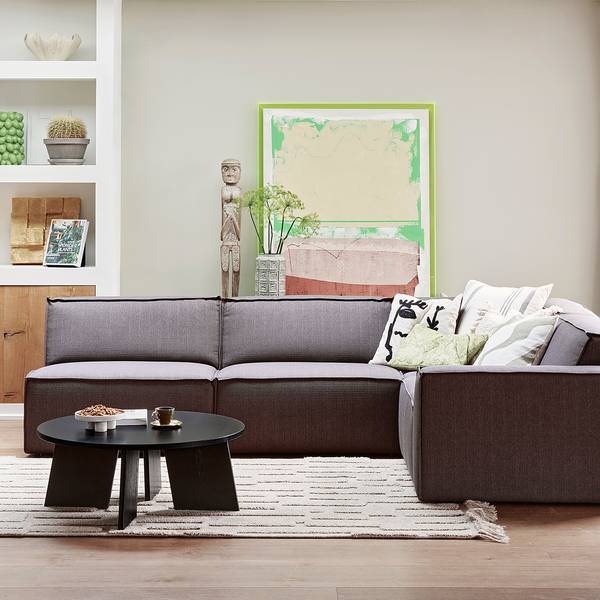 Couchtisch Fries Eiche Massiv - Schwarz