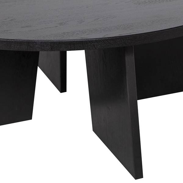 Couchtisch Fries Eiche Massiv - Schwarz