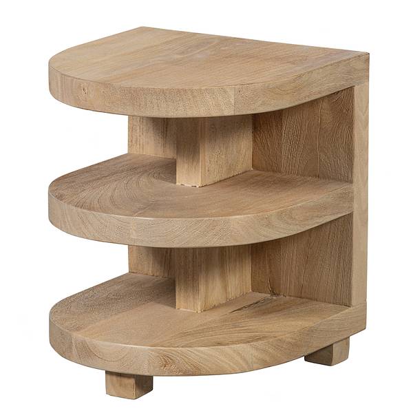 Beistelltisch Darren Mangoholz Massiv - Braun