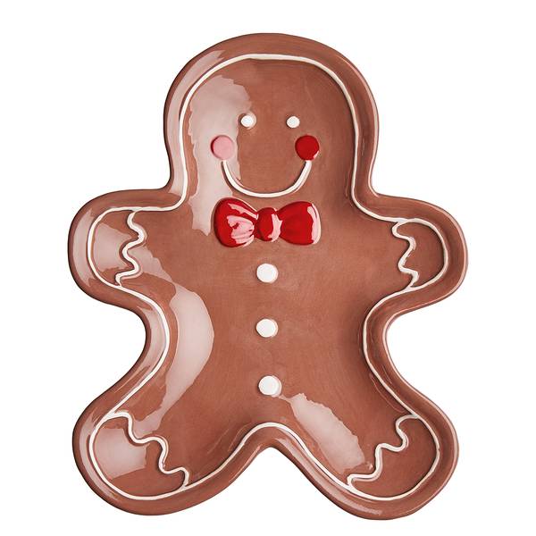 Piatto decorativo SWEET X-MAS biscotto Dolomite - Marrone
