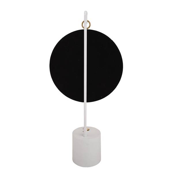 Tischspiegel Eleganca Typ A Stahl - Eisen / Spiegelglas - Weiß / Gold