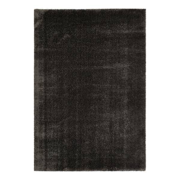 Hoogpolig vloerkleed Gela polyester - antracietkleurig - 120 x 170 cm