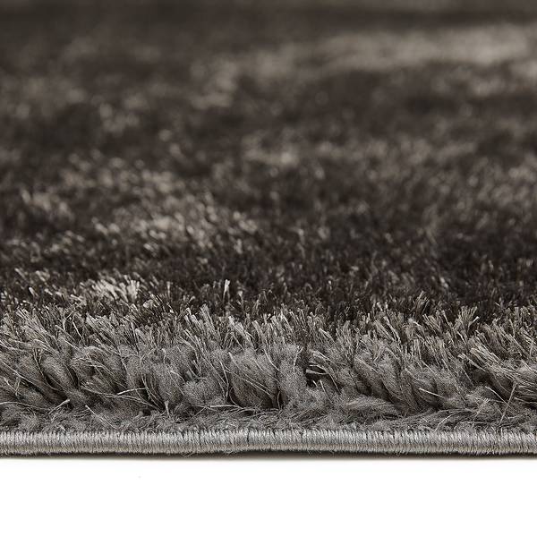 Hoogpolig vloerkleed Gela polyester - antracietkleurig - 120 x 170 cm