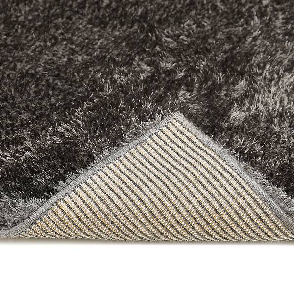 Hoogpolig vloerkleed Gela polyester - antracietkleurig - 120 x 170 cm