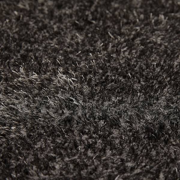 Hoogpolig vloerkleed Gela polyester - antracietkleurig - 120 x 170 cm