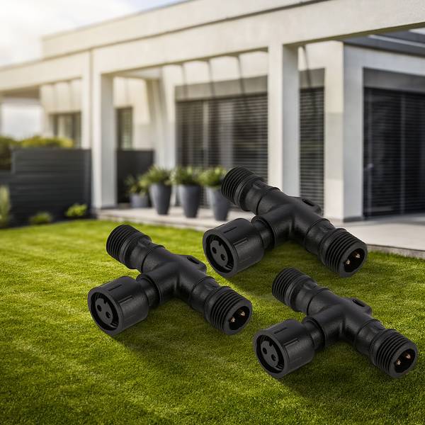 T-verbinding Connect to Shine kunststof - zwart