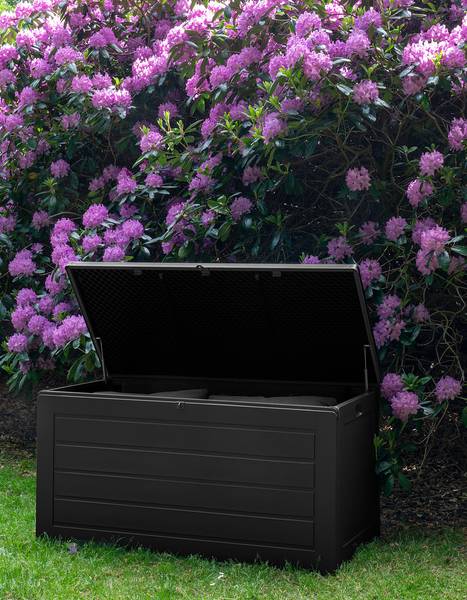 Boîte de rangement Dubrovnik Polythylène - Noir - Hauteur : 65 cm