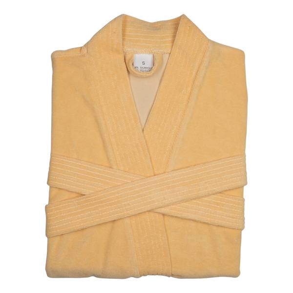 Damenbademantel Jersey Baumwolle / Polyester - Größe M - Limettengrün - Breite: 45 cm