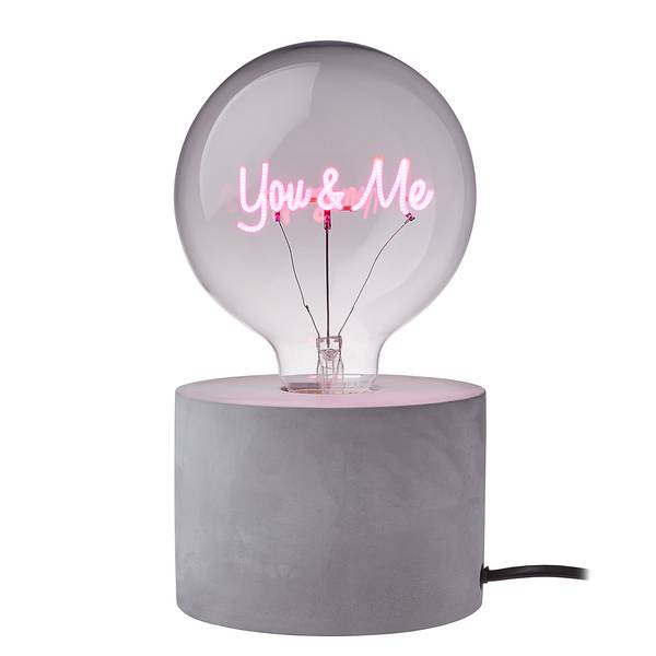 LED Lampadina BRIGHT LIGHT You & Me Vetro - Rosa