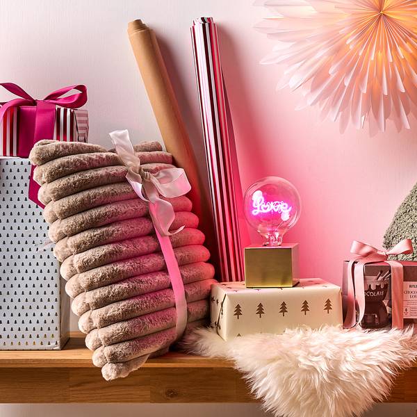 Lampadina LED BRIGHT LIGHT LOVE rosa Vetro - Rosa