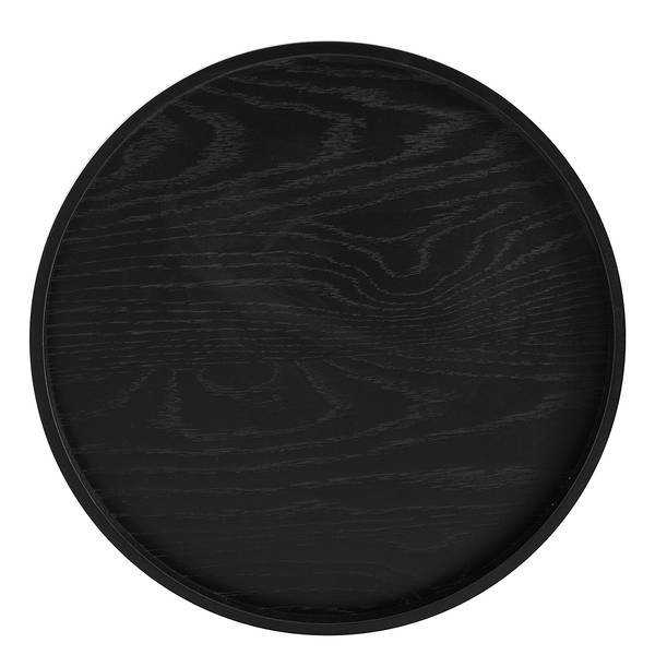 Couchtisch-Set BOURAPIL 3-teilig Echtholzfurnier - Eiche Schwarz