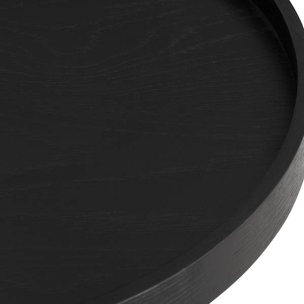 Couchtisch-Set BOURAPIL 3-teilig Echtholzfurnier - Eiche Schwarz
