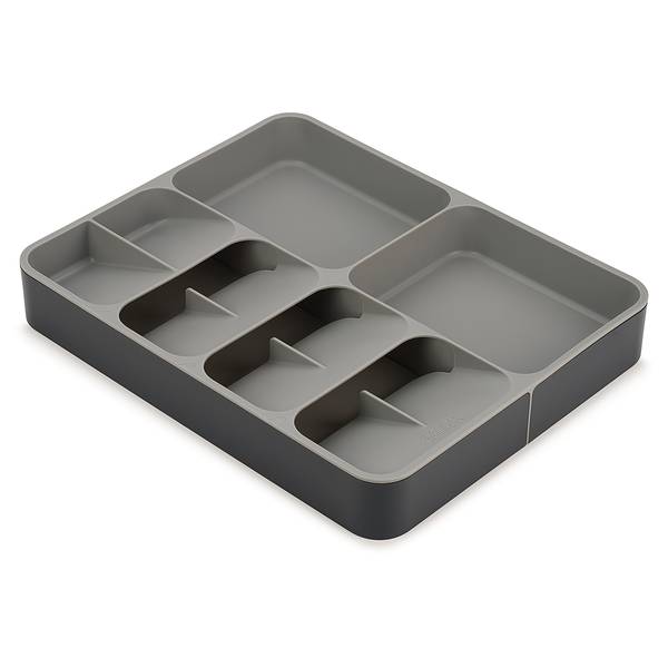 Besteckkasten Drawer Store Erweiterbar Kunststoff - Grau