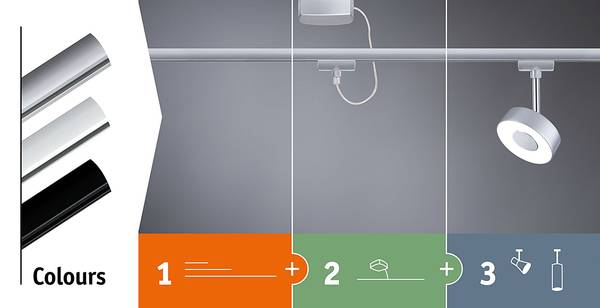 Supporto per lampada a sospensione Urail materiale plastico - Bianco - 21 x 4.5 cm